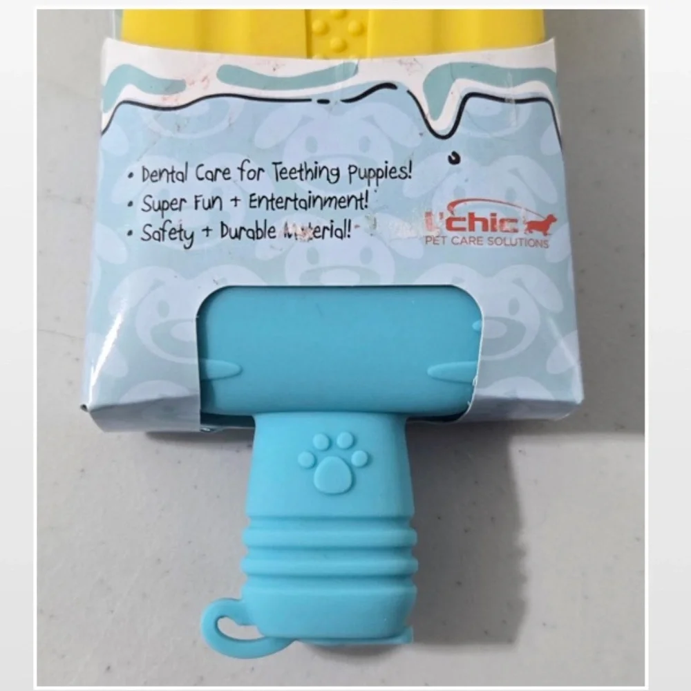 New L’chic Pet Dog Toy Ice Cooling Popsicle Pop Puppies Chew Animal NWT